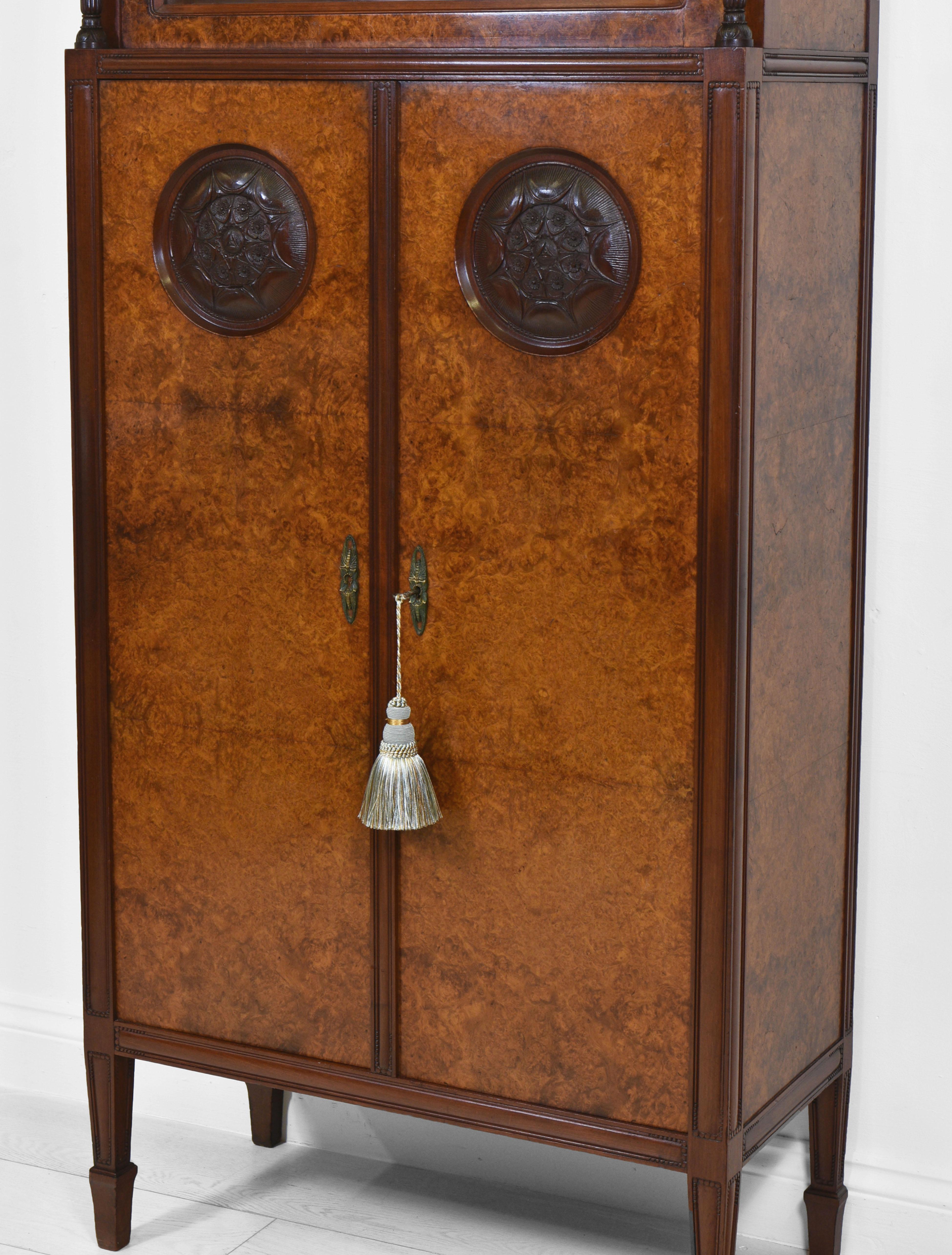 Fine Art Deco Amboyna Cabinet By Georges De Bardyère Circa 1925 For Sale 1