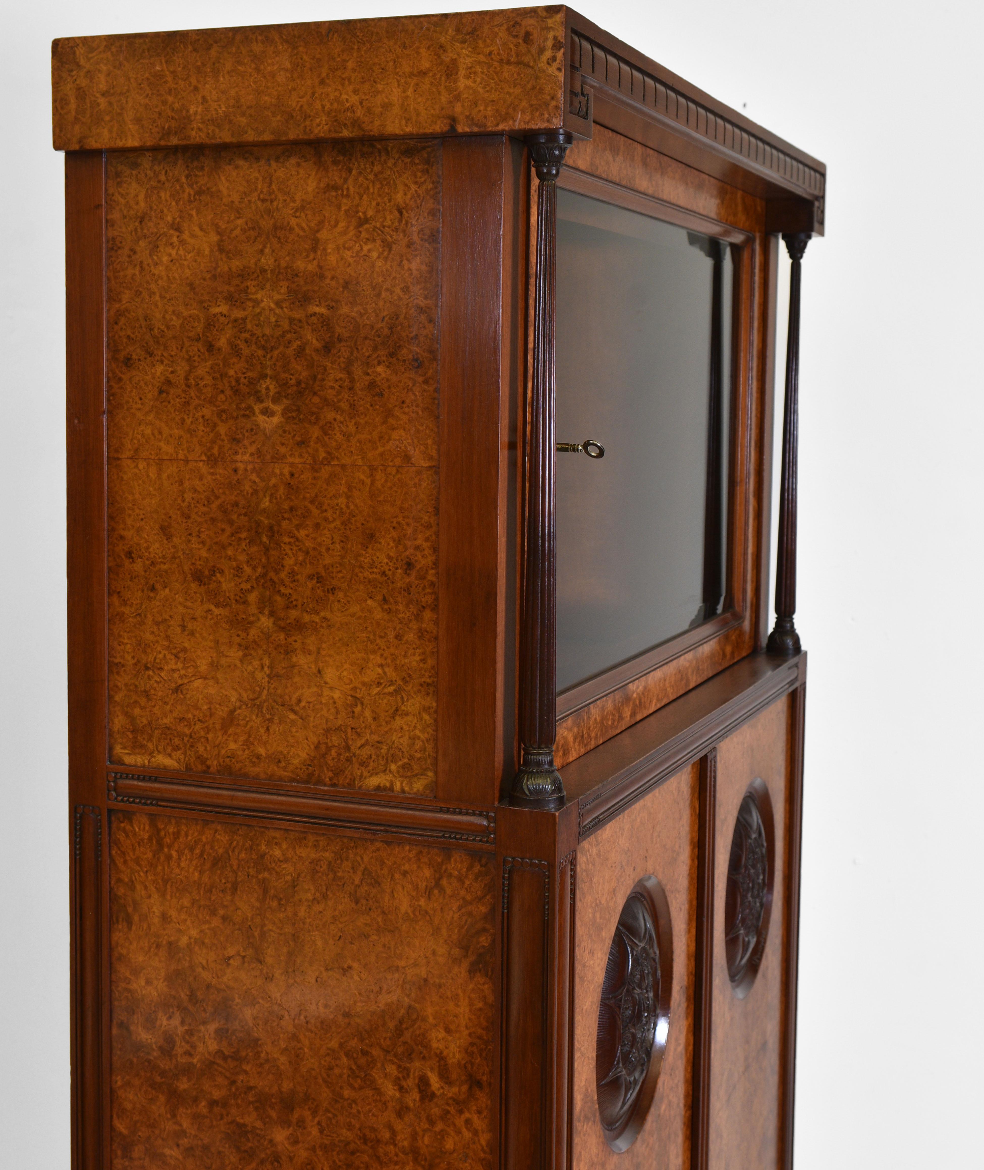 Fine Art Deco Amboyna Cabinet By Georges De Bardyère Circa 1925 For Sale 2