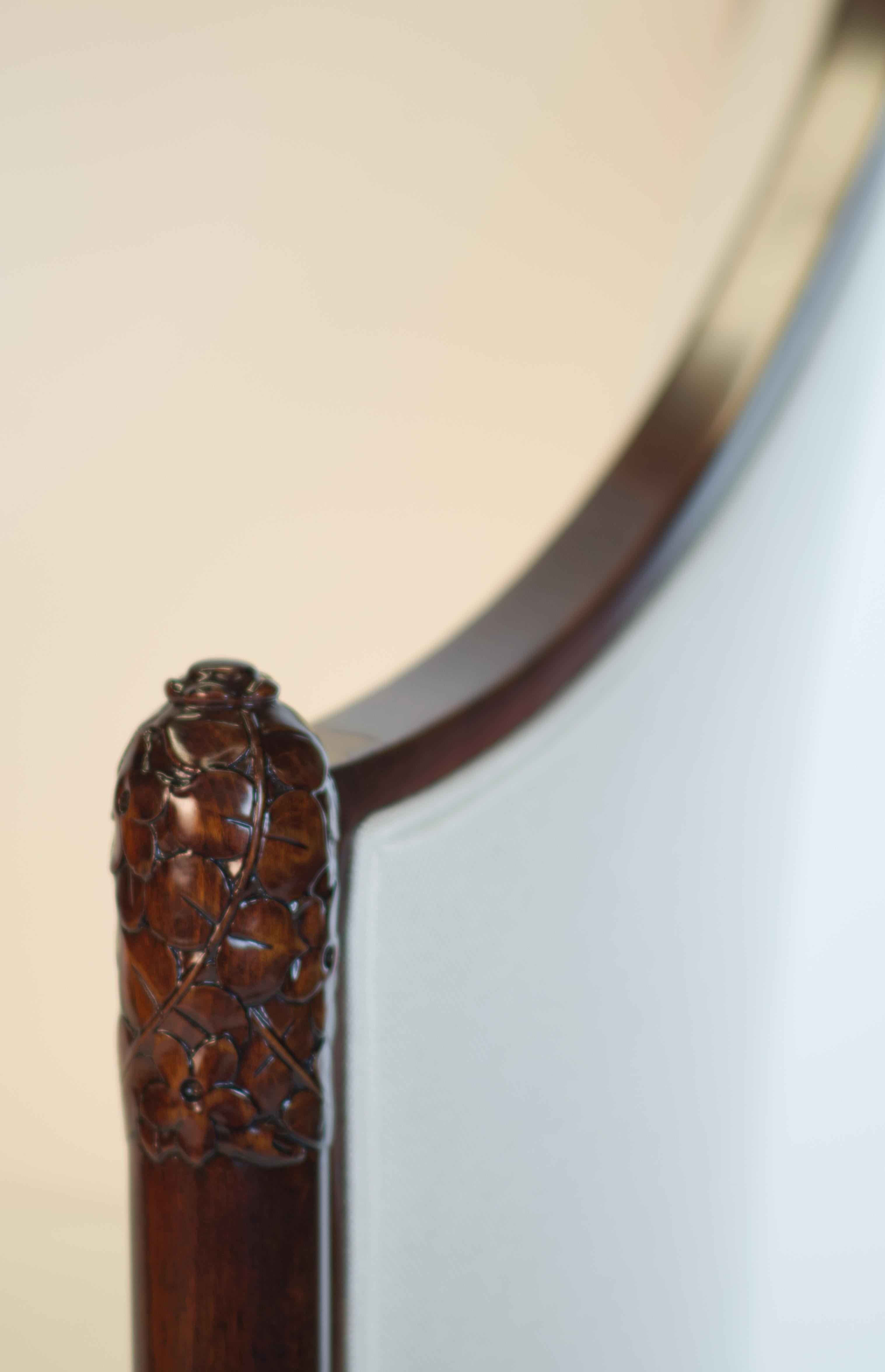 Schöner originaler Art Deco Bergère Sessel von A. Bicchierini im Zustand „Gut“ im Angebot in Clifton Springs, NY