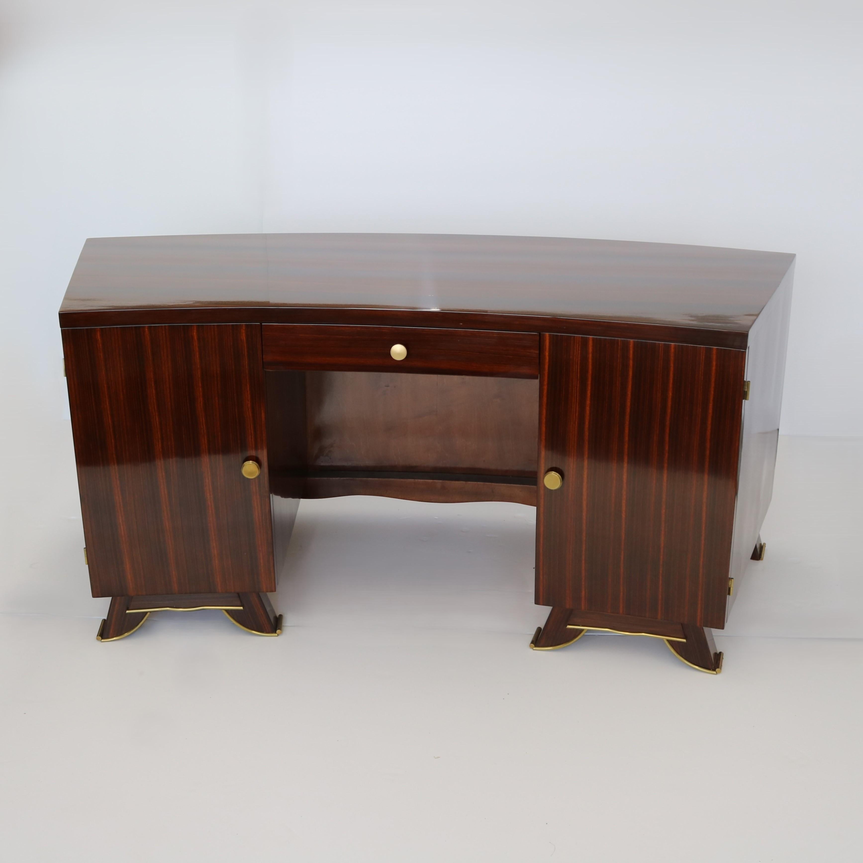 Français Bureau Art Déco attribué à Jules Leleu en vente
