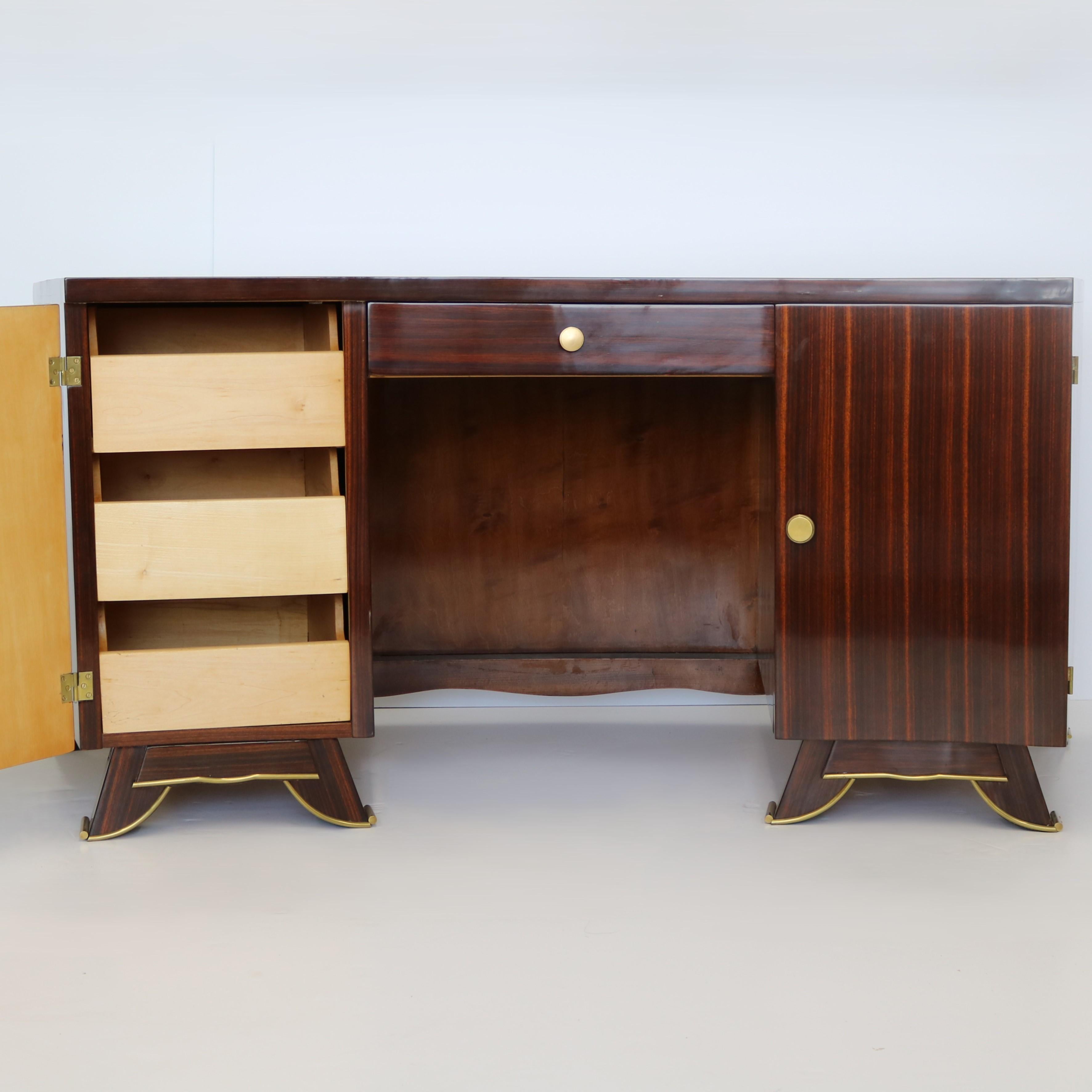 Milieu du XXe siècle Bureau Art Déco attribué à Jules Leleu en vente