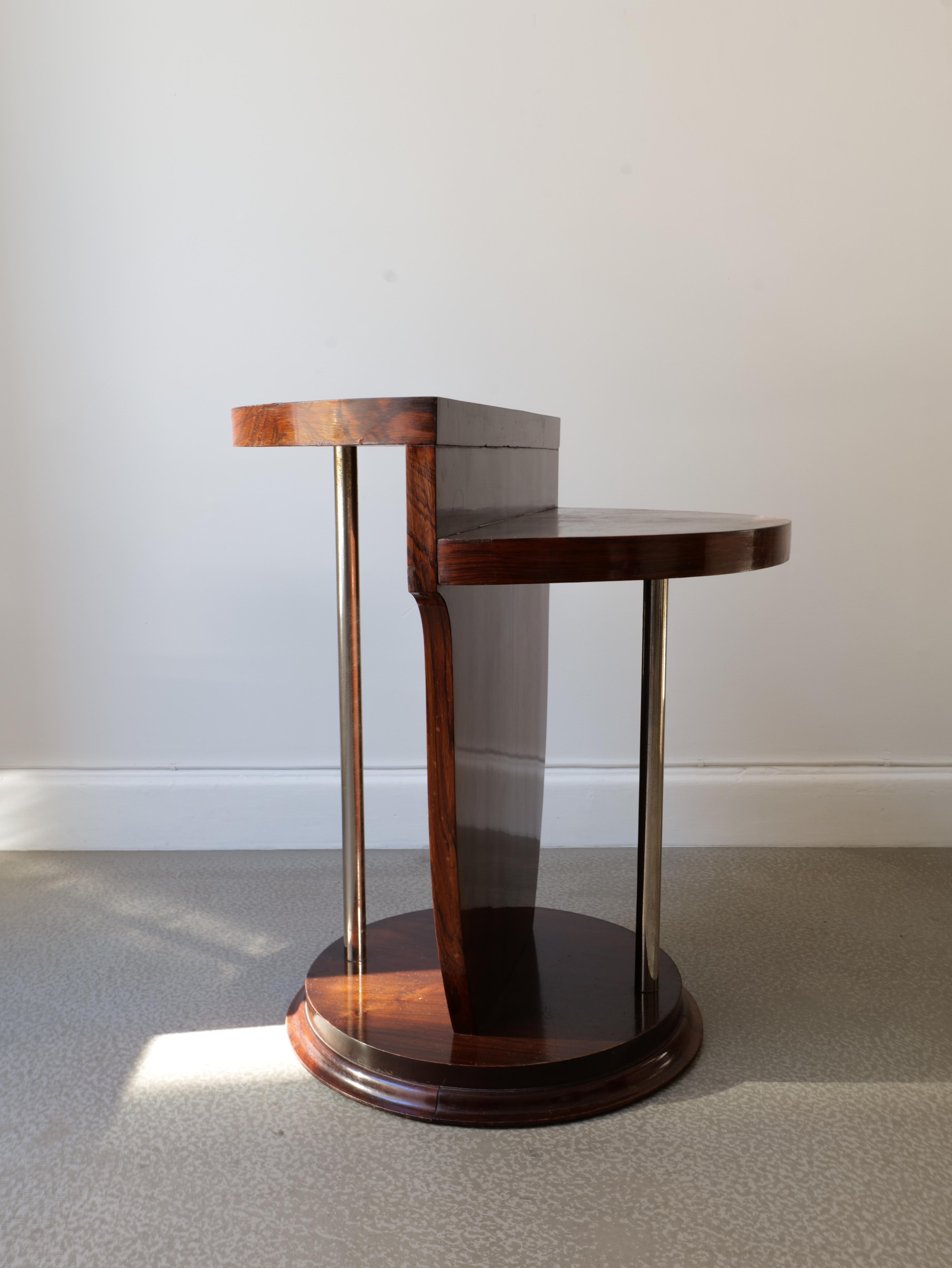 Belle Époque Fine Art Deco French Side Table Jules Leleu