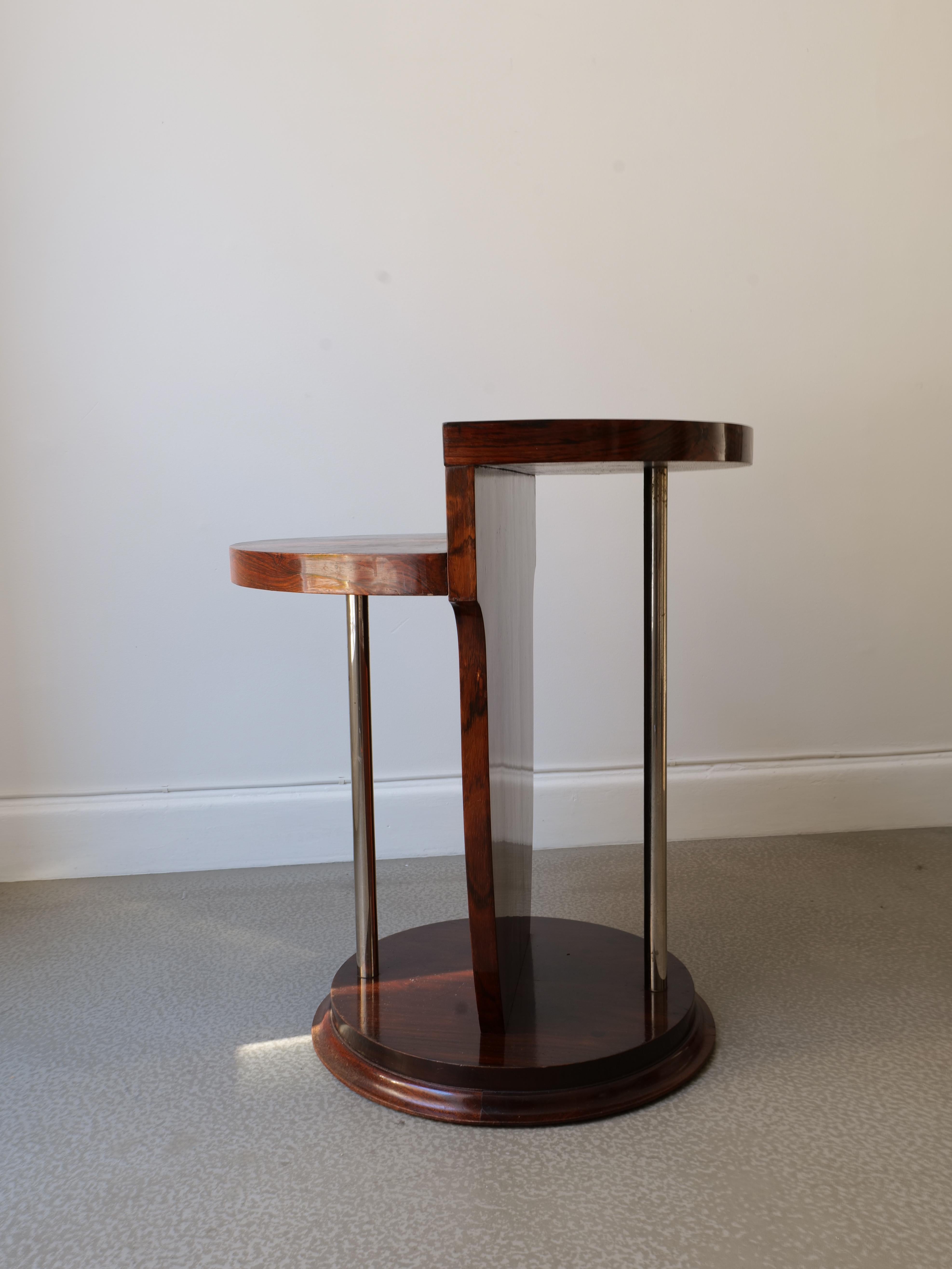 Fine Art Deco French Side Table Jules Leleu In Good Condition In Stockholm, SE