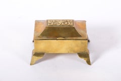 Fine Art Deco Karl Hagenauer Brass Cigarette Box, Vienna, 1920s