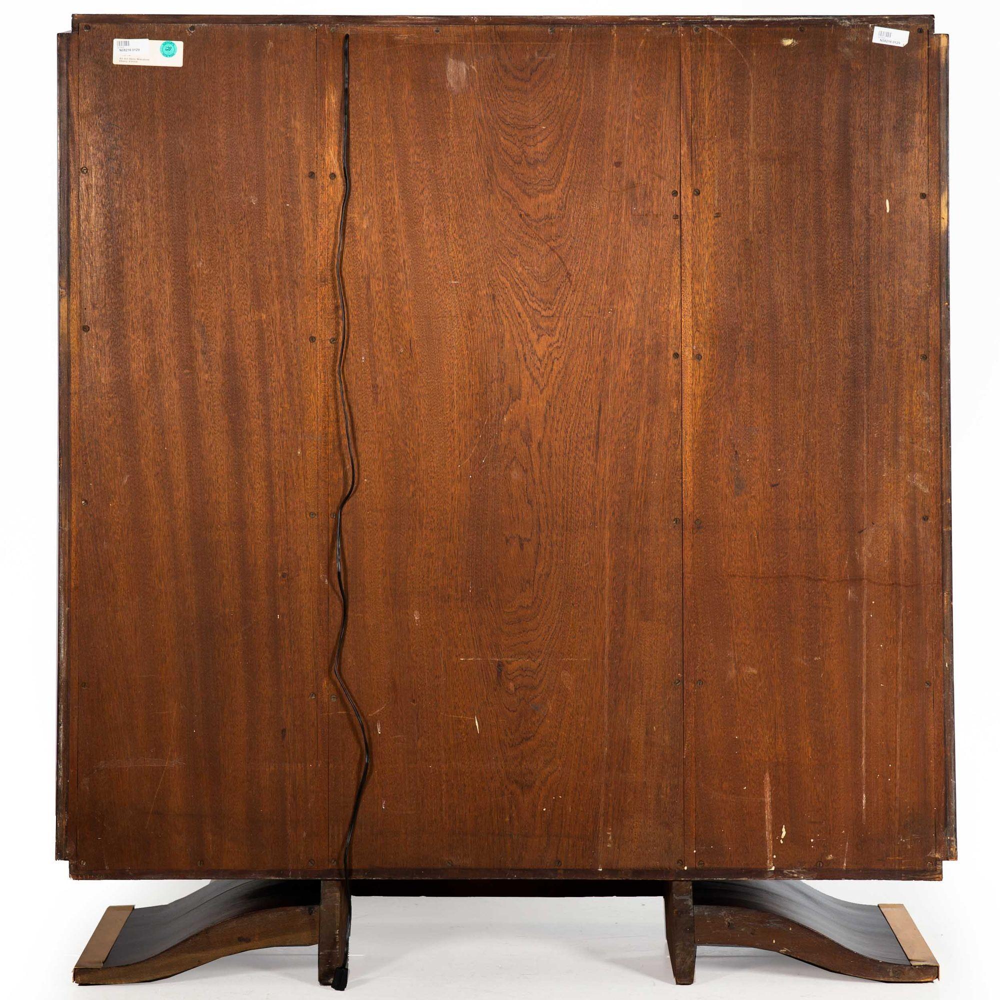 Fine Art Deco Macassar Ebony Vitrine Display Cabinet by Gouffé ca. 1930 In Good Condition For Sale In Shippensburg, PA
