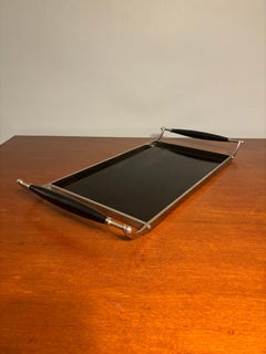 Serviertablett im Stil von Jacques Adnet im Art déco-Stil, 20. Jahrhundert