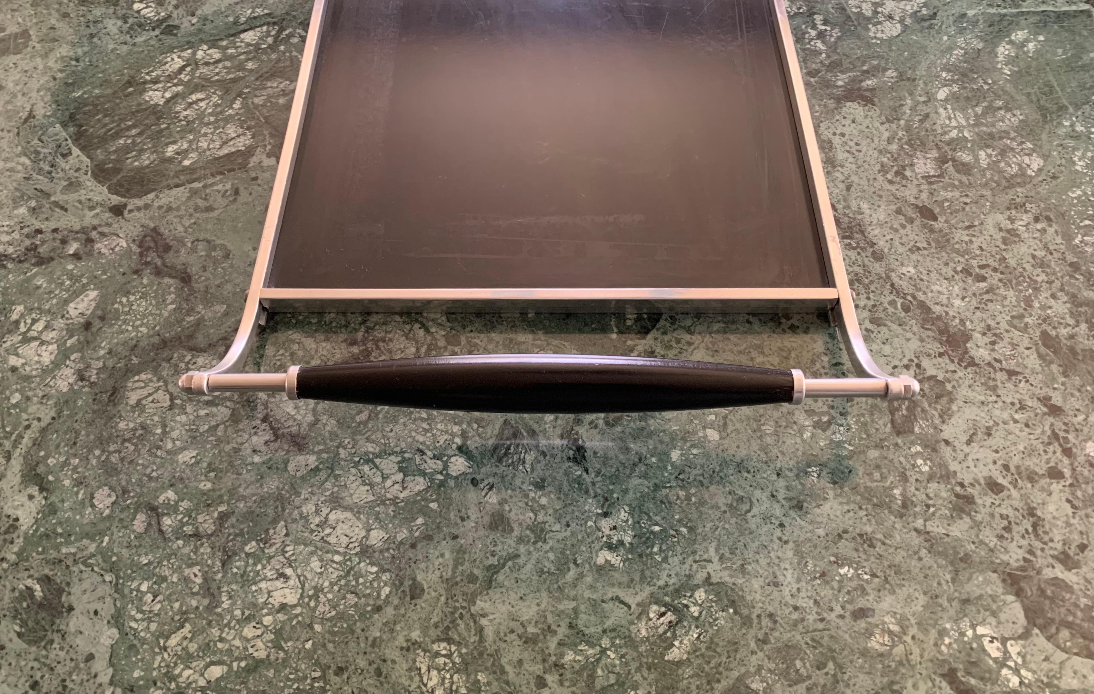Fine Art Deco Serving Tray in the Style of Jacques Adnet, 20th Century 3