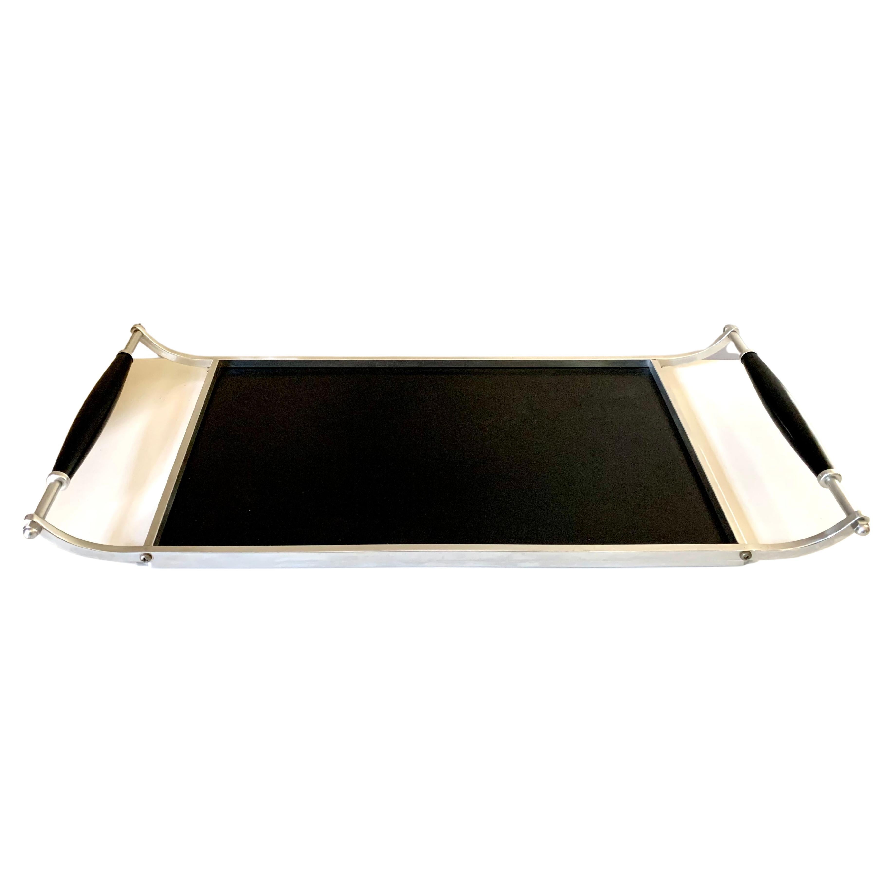 Fine Art Deco Serving Tray in the Style of Jacques Adnet, 20th Century