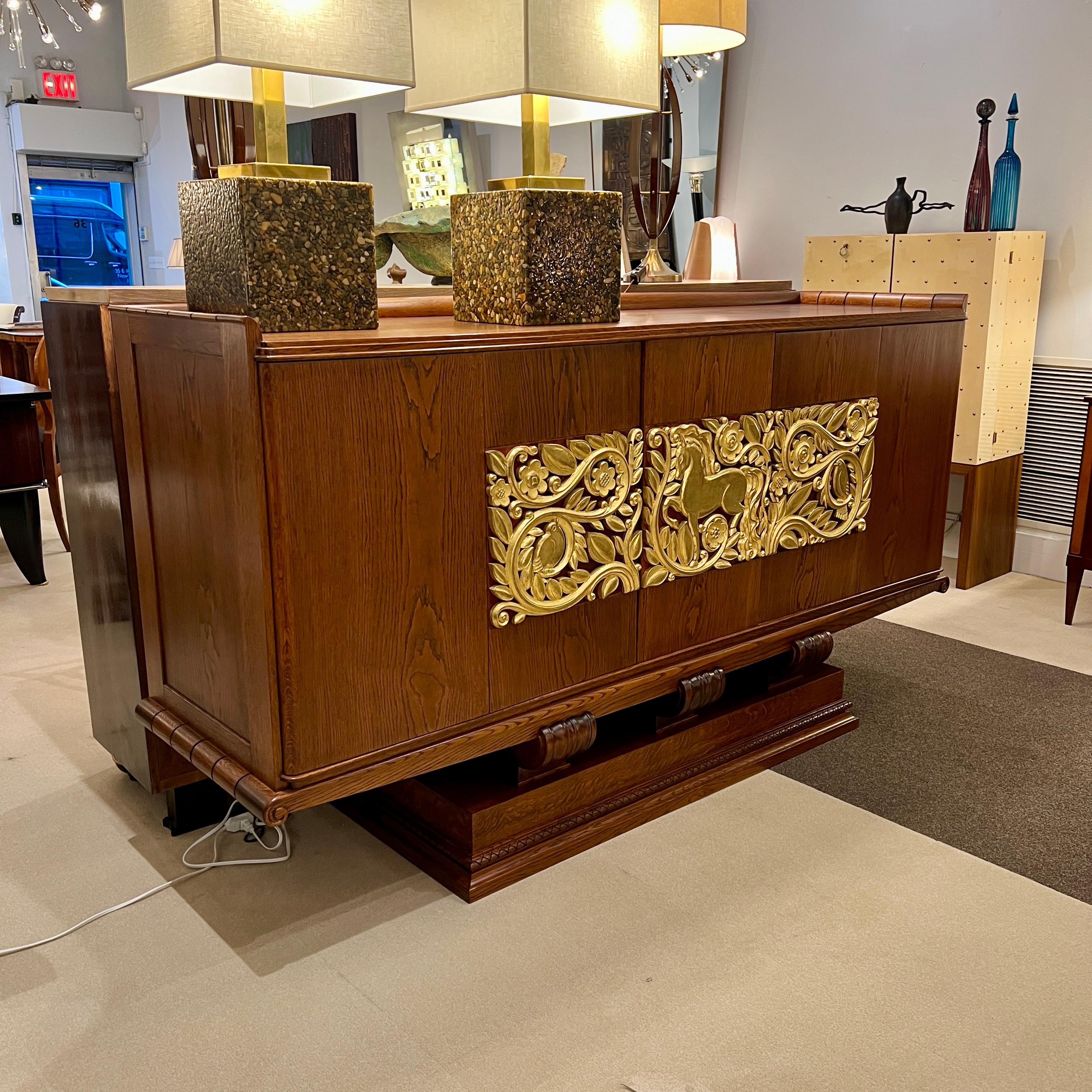 French Fine Art Deco Sideboard Designed by Christian Krass For Sale