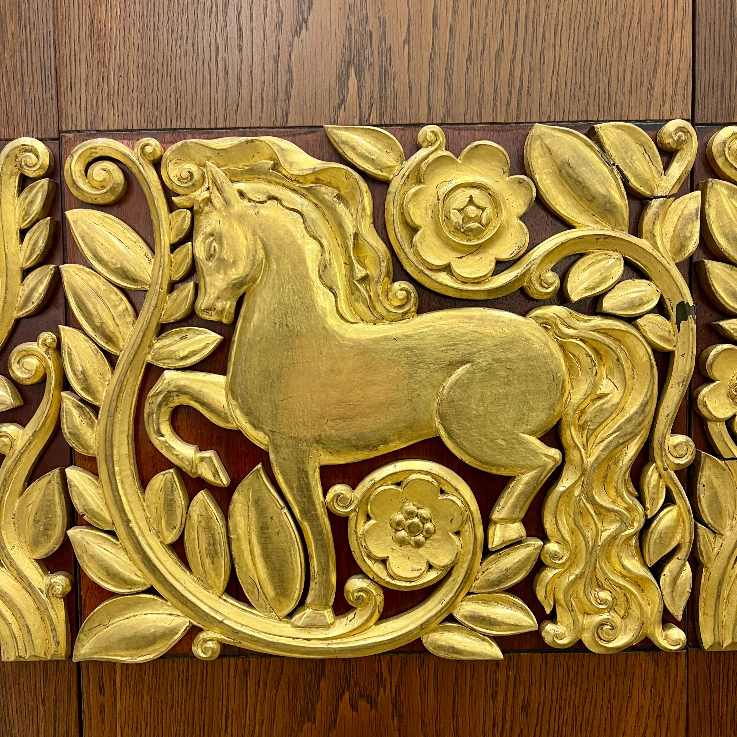 Giltwood Fine Art Deco Sideboard Designed by Christian Krass For Sale