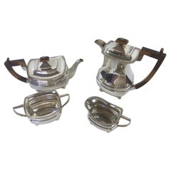 Fine Art Deco Silver 4pc Tea & Coffee set Chester 1931
