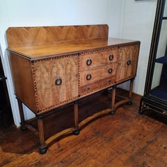 Fine Art Deco walnut inlaid Sideboard Waring & Gillow