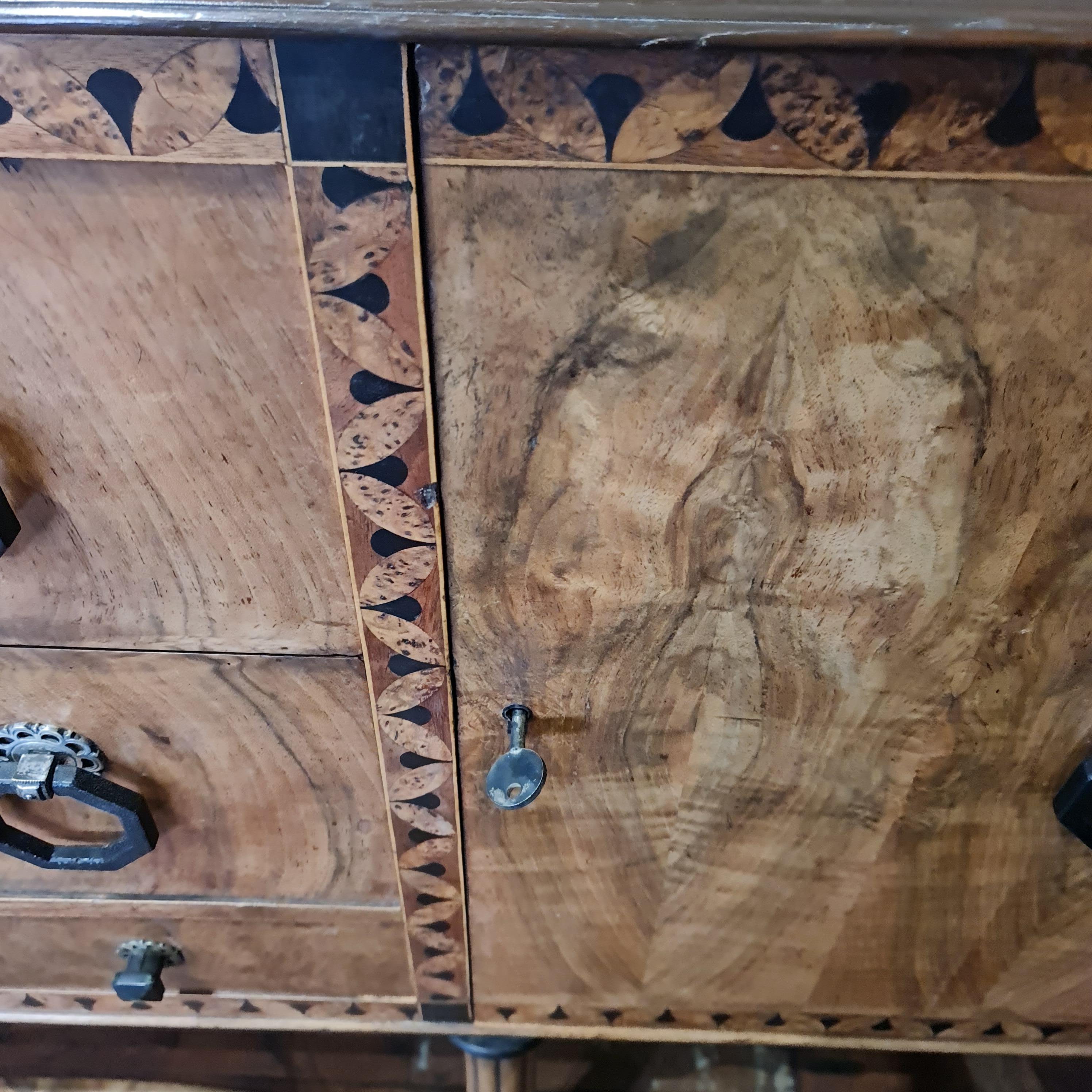 20th Century Fine Art Deco walnut inlaid Sideboard  Waring & Gillow