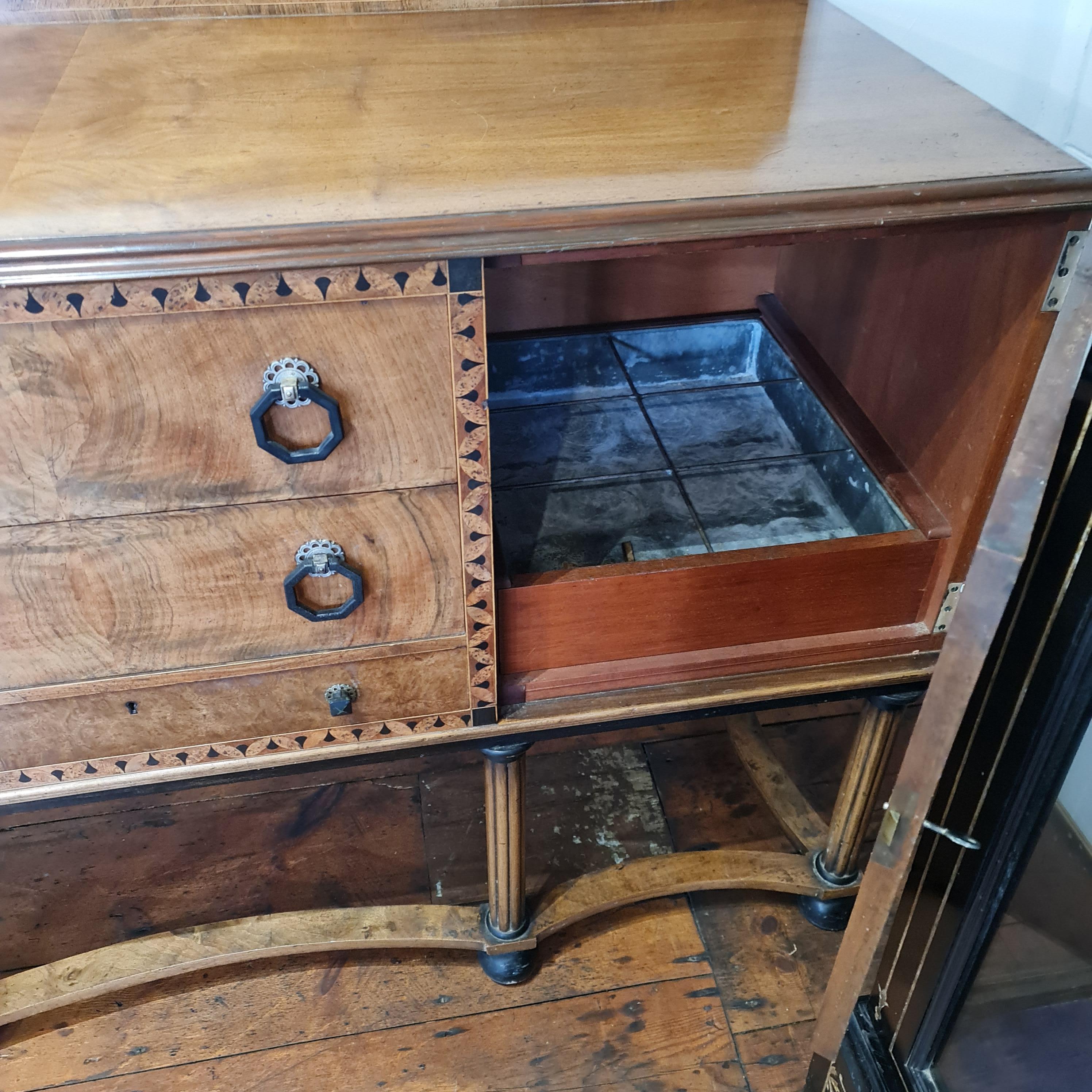 Fine Art Deco walnut inlaid Sideboard  Waring & Gillow 1
