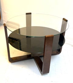Table en noyer de style Art Déco  1930s