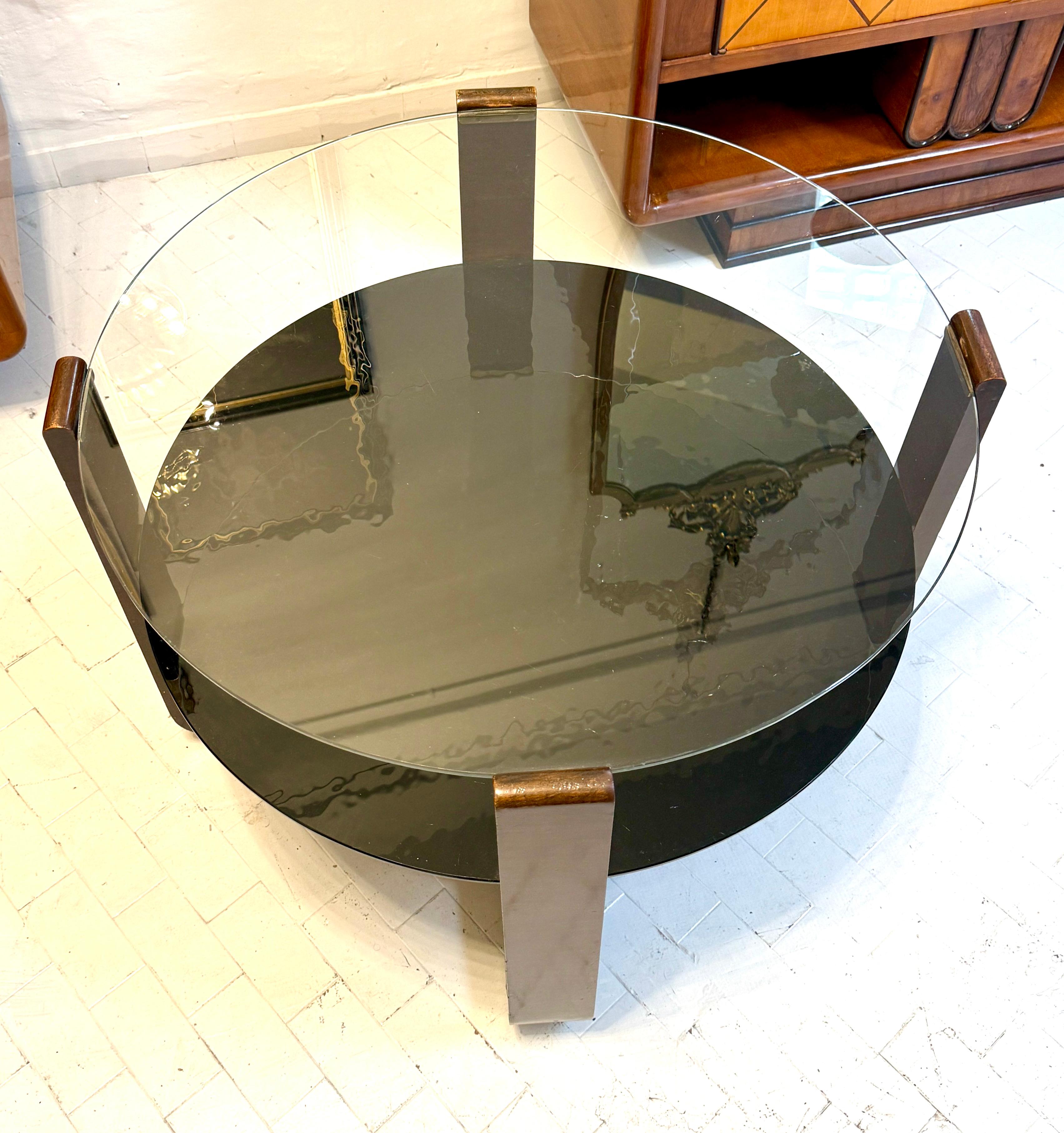 Mesa de nogal Art Decó  1930s mediados del siglo XX en venta