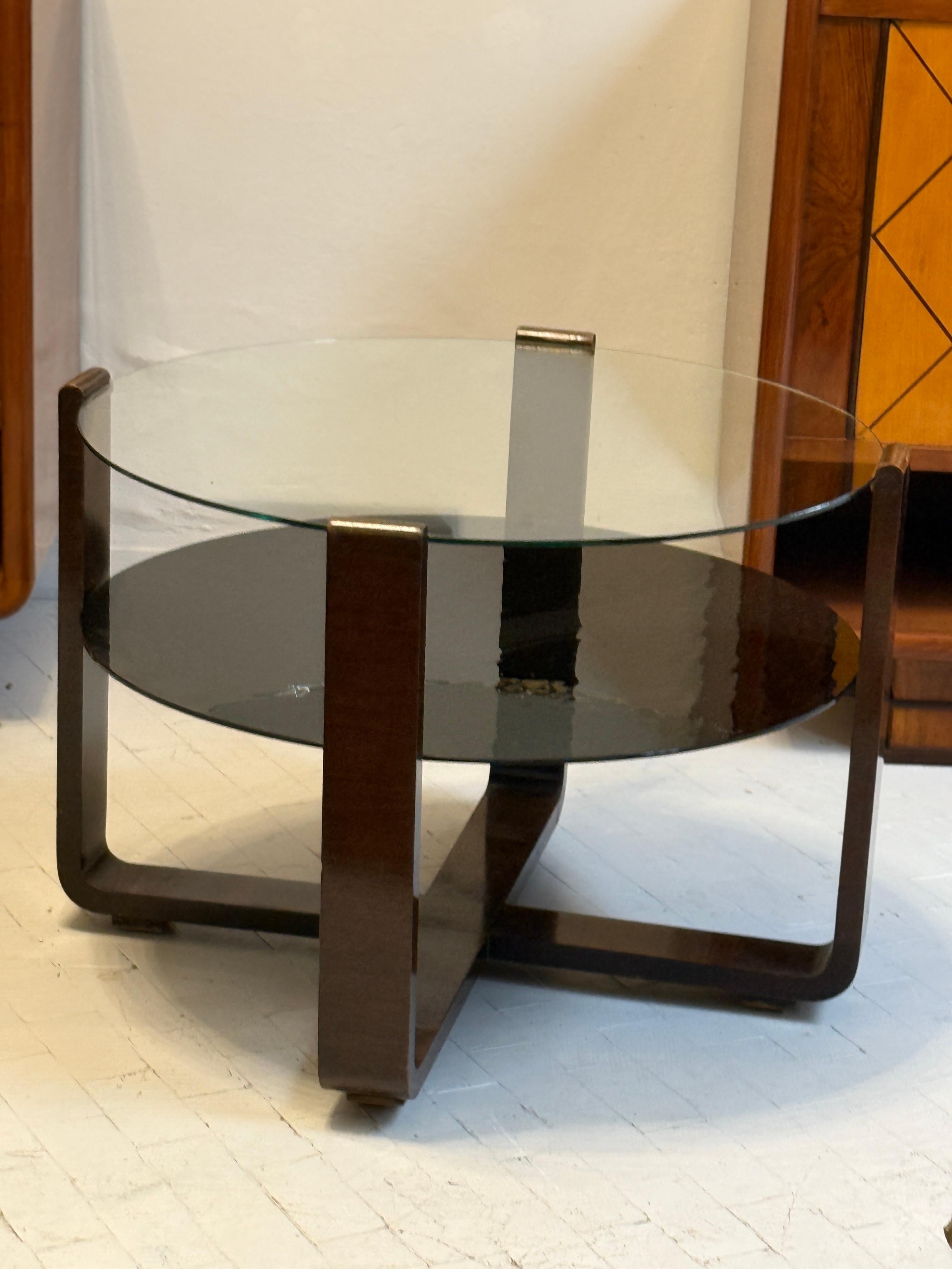Mesa de nogal Art Decó  1930s en venta 3