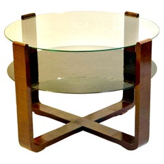 Tavolo in noce Art Deco  1930s