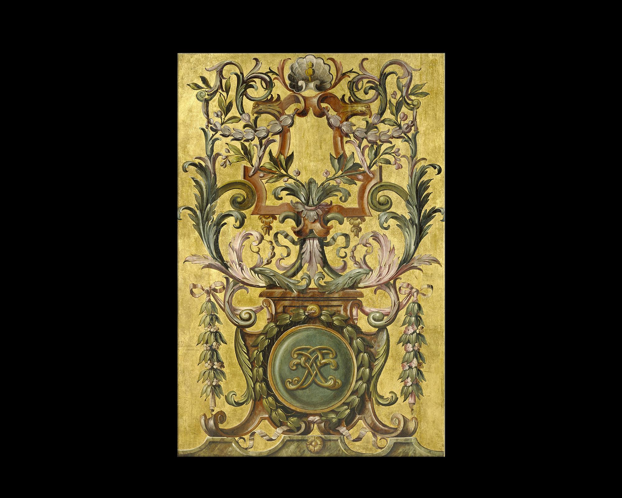 Contemporary Fine Art French Chateau Panel, after Oil Painting by French Empire Artist For Sale