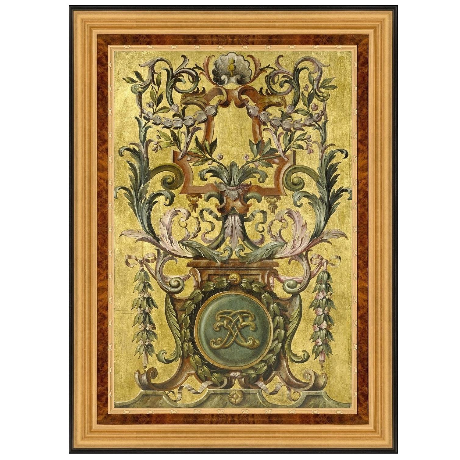 Fine Art French Chateau Panel, after Oil Painting by French Empire Artist For Sale