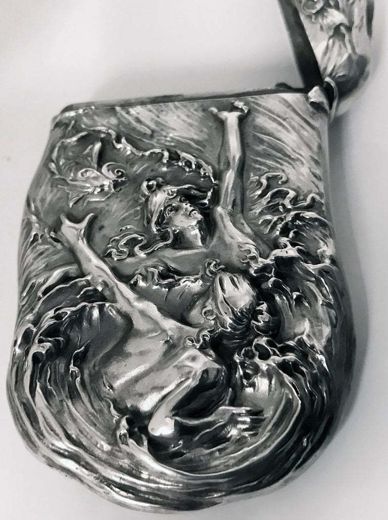Fine Art Nouveau Sterling Silver Vesta Match Safe William Kerr, circa ...
