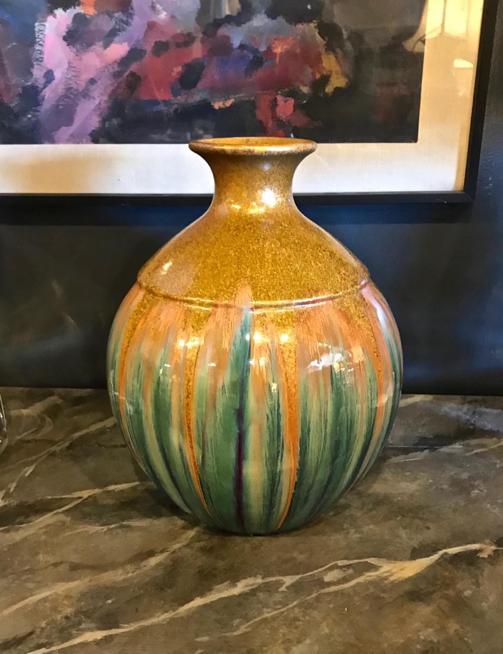 Mid-Century Modern Vase en poterie d'art, 20e siècle en vente