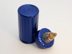 Vasija de arte con jaspe de Oregón y grabado en plata de Amayak Stepanyan