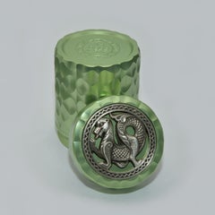 Designer Astral Vessels Spring Green Sterling Silver Dragon Vessel