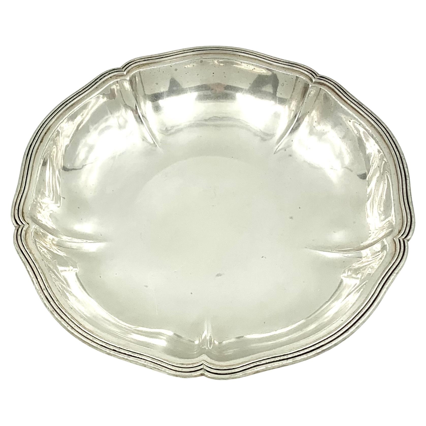 Fine Arthur Stone Antique American Hand Wrought Sterling Silver Cinquefoil Bowl For Sale
