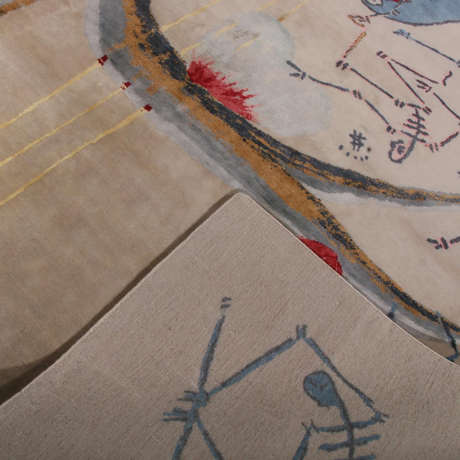 XXI secolo e contemporaneo L'artista Gianni Lee X Rug & Kilim Moderno Pittorico Tappeto personalizzato in vendita