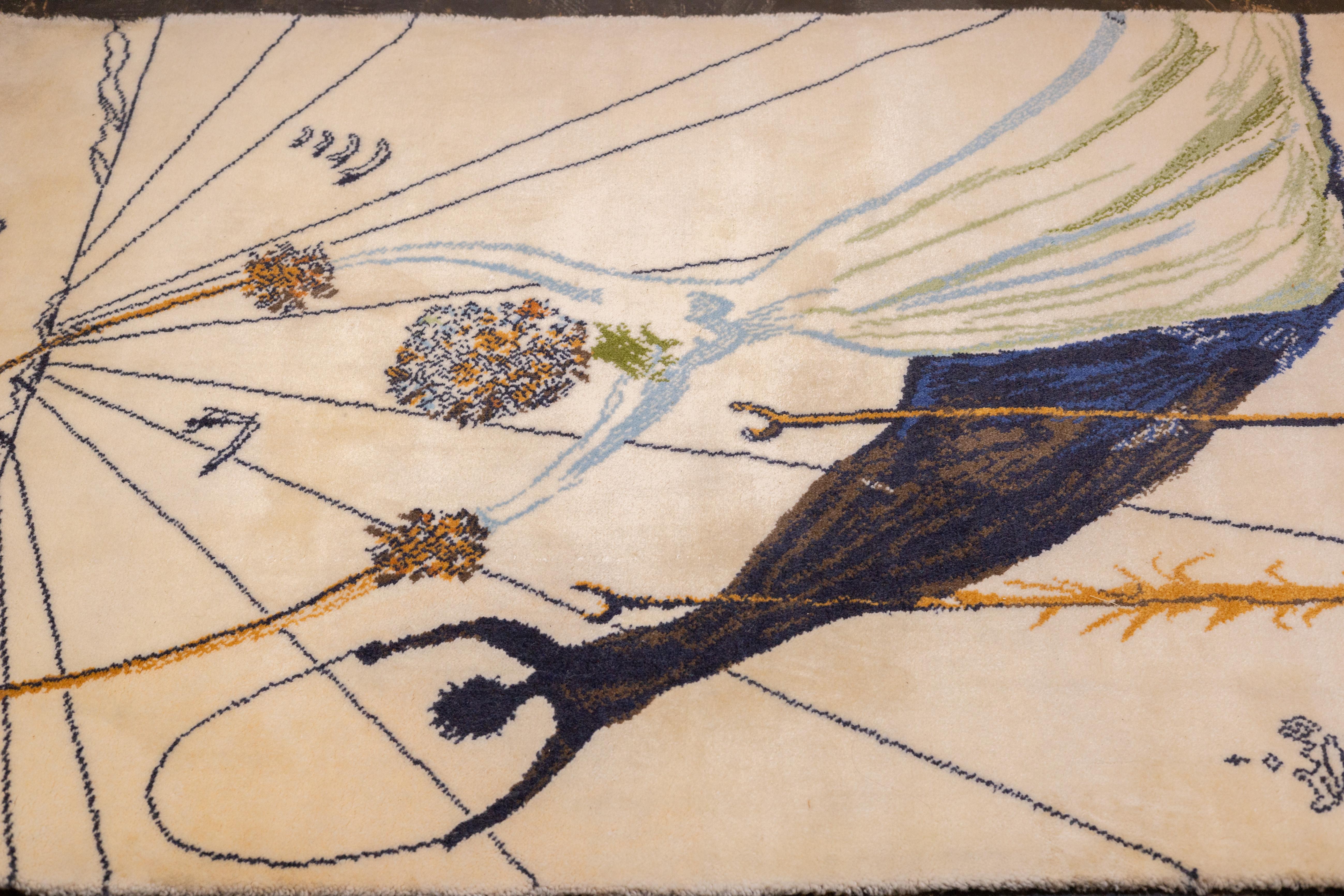 Alfombra artística fina. Diseño según Salvador Dali Lana 4'7