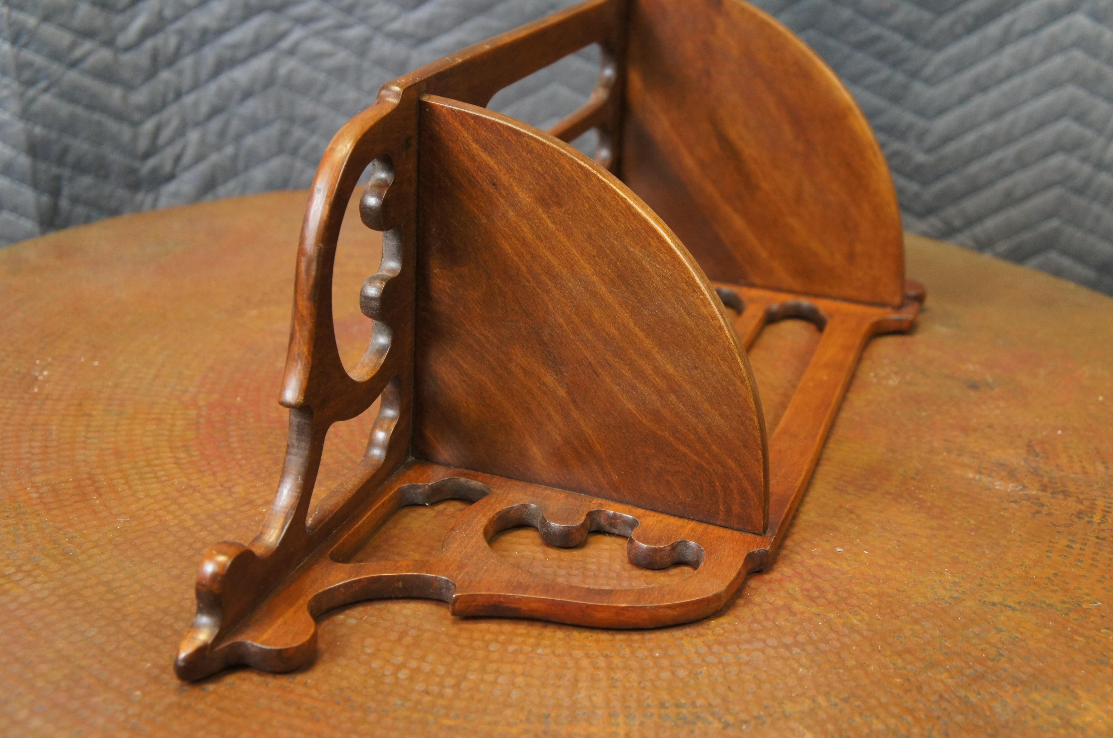 Fine Arts Carved Wood Reticulated 2 Tier Corner Wall Shelf Sconce 24
