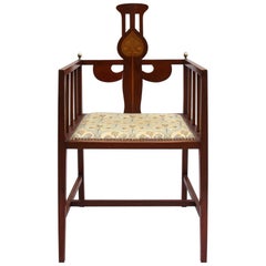 Sessel "G M Ellwood" von J S Henry, handgefertigt im Stil des Arts and Crafts
