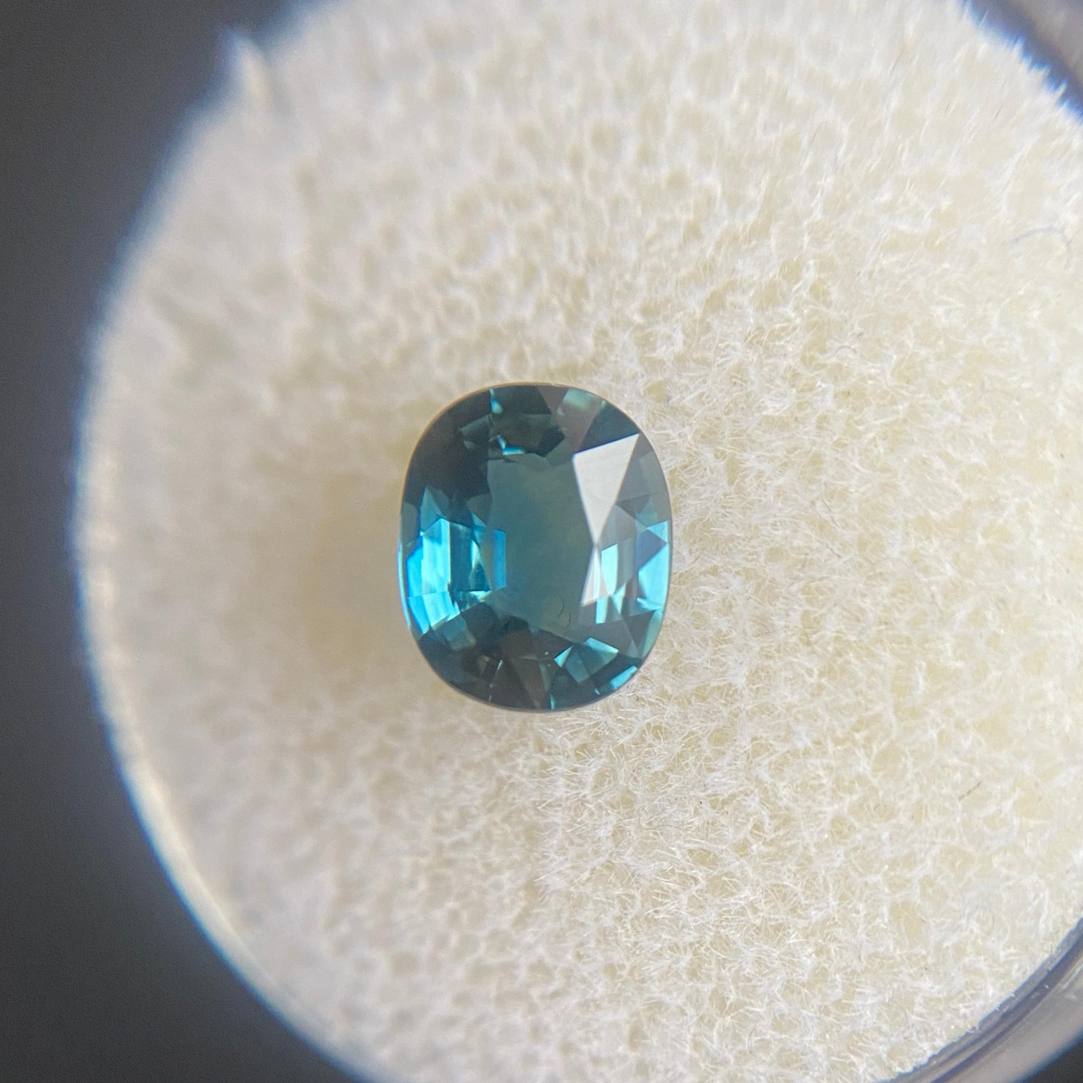 Fine Australia Indigo Blue Sapphire 1.35 Carat Oval Cut Rare Loose Gemstone In New Condition In Birmingham, GB