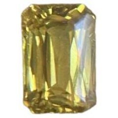 Fine Australian 0.67ct Untreated Vivid Yellow Sapphire Emerald Cut Gem