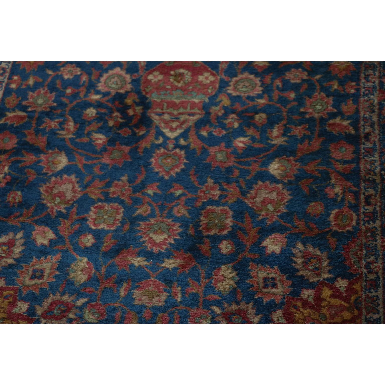 An absolutely stunning Muud rug, Khorassan district, wool on cotton foundation rug, was woven during the 20th century. And years later, the sturdy and rugged knotting in the rug has allowed it to survive in overall great condition, displays a