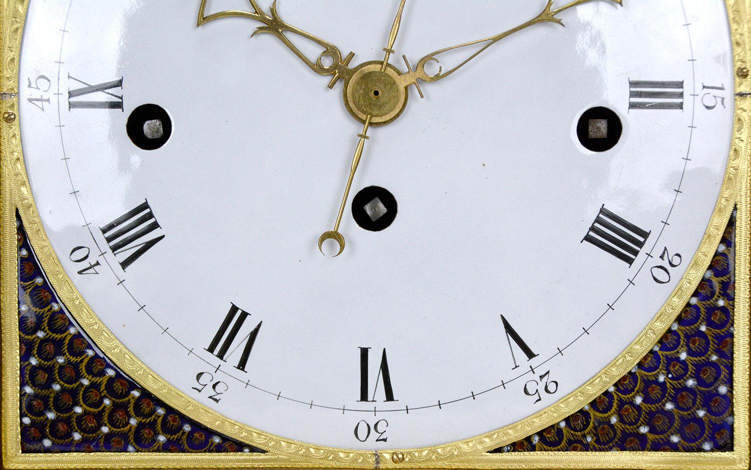 Horloge de support en bronze anglaise George III Automaton Musical Bell Striking Figure en vente 6
