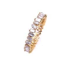 Fine Baguette Full Eternity Ring with 1.29ct of Diamonds in 18ct Yellow Gold