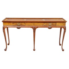 Table console en acajou et bois figuré Fine Baker 