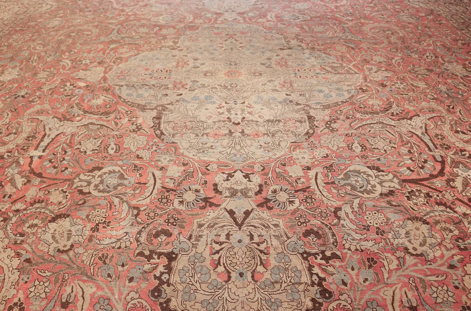 Wool Antique Palace Size Persian Tabriz Carpet. 18 ft x 25 ft For Sale