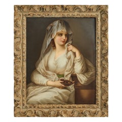 Fine Berlin 'KPM' Porcelain Plaque of A Vestal Virgin