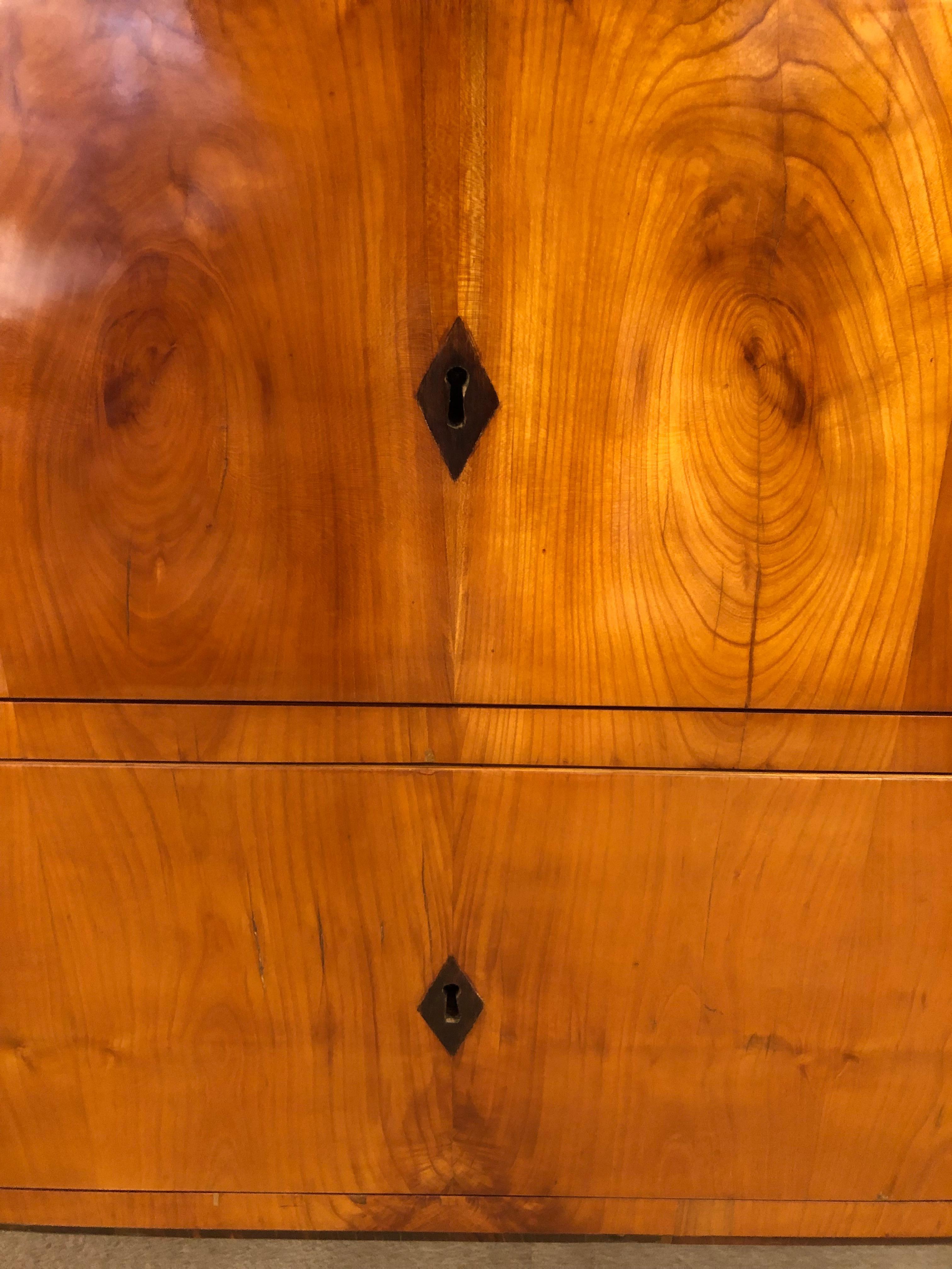 Inlay Fine Biedermeier Two-Drawer Commode