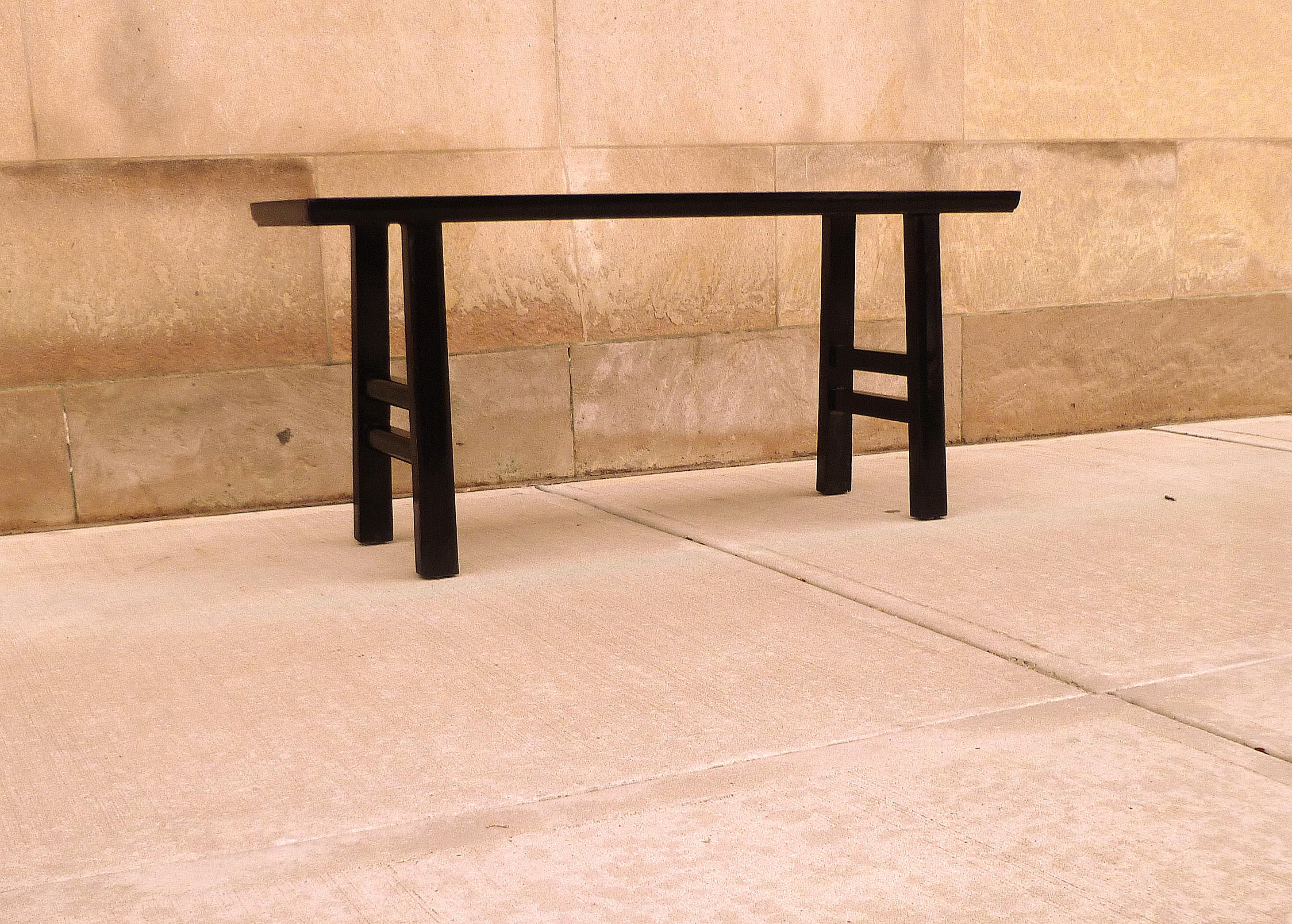 Fine Black Lacquer Bench 1