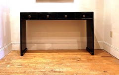 Fine Black Lacquer Console Table