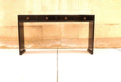 Fine Black Lacquer Console Table
