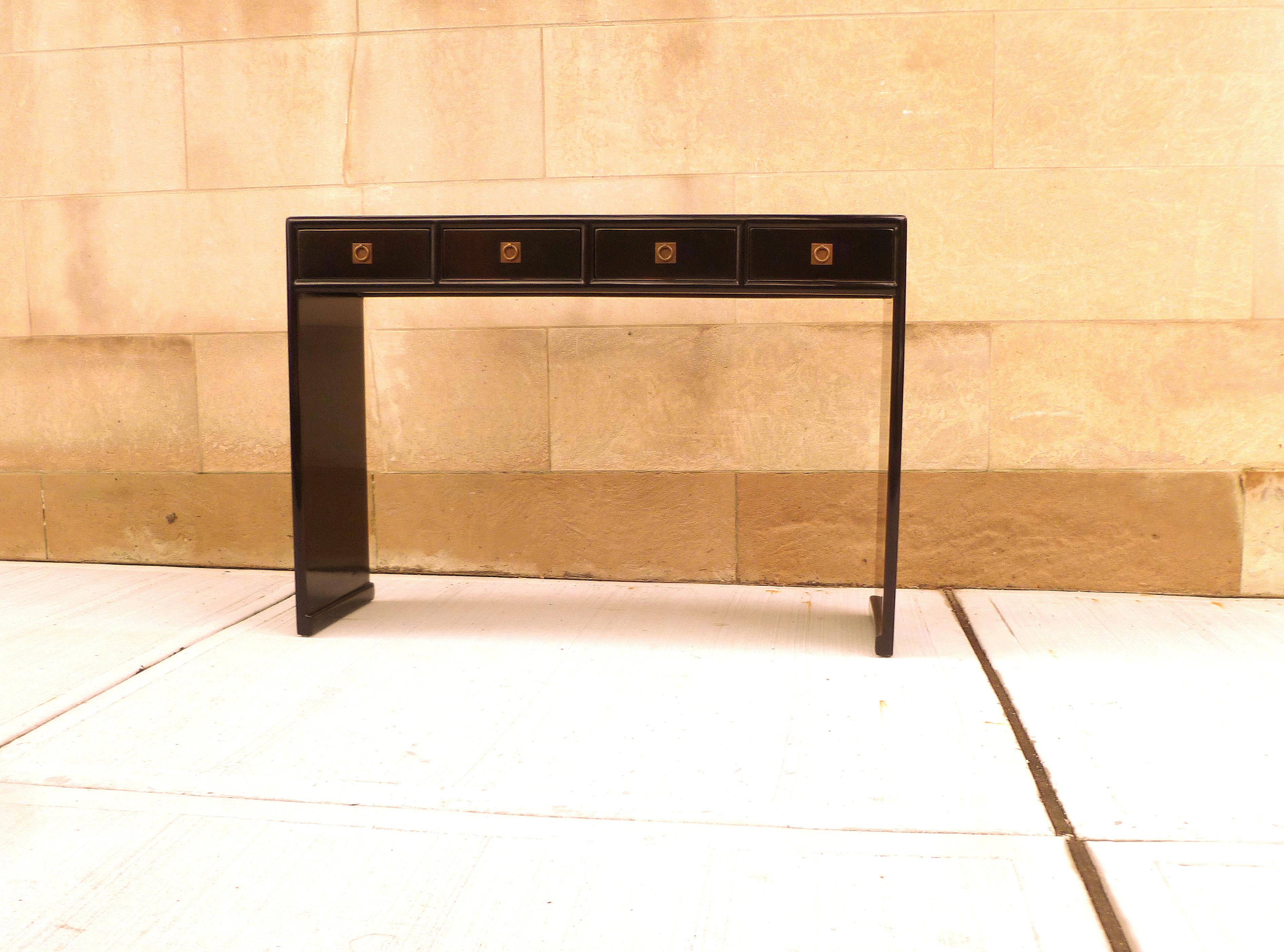 Ming Fine Black Lacquer Console Table