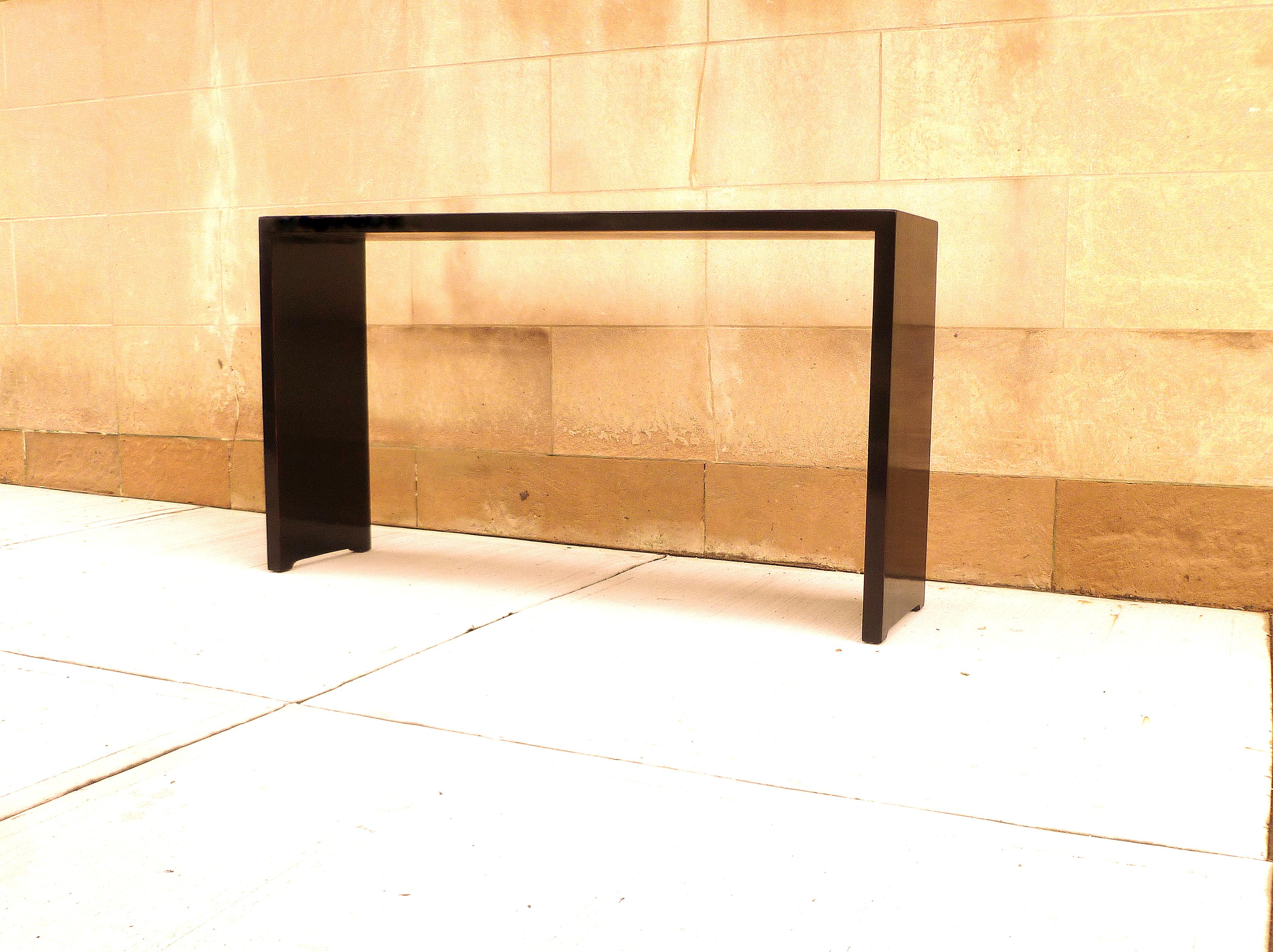 Chinese Fine Black Lacquer Console Table