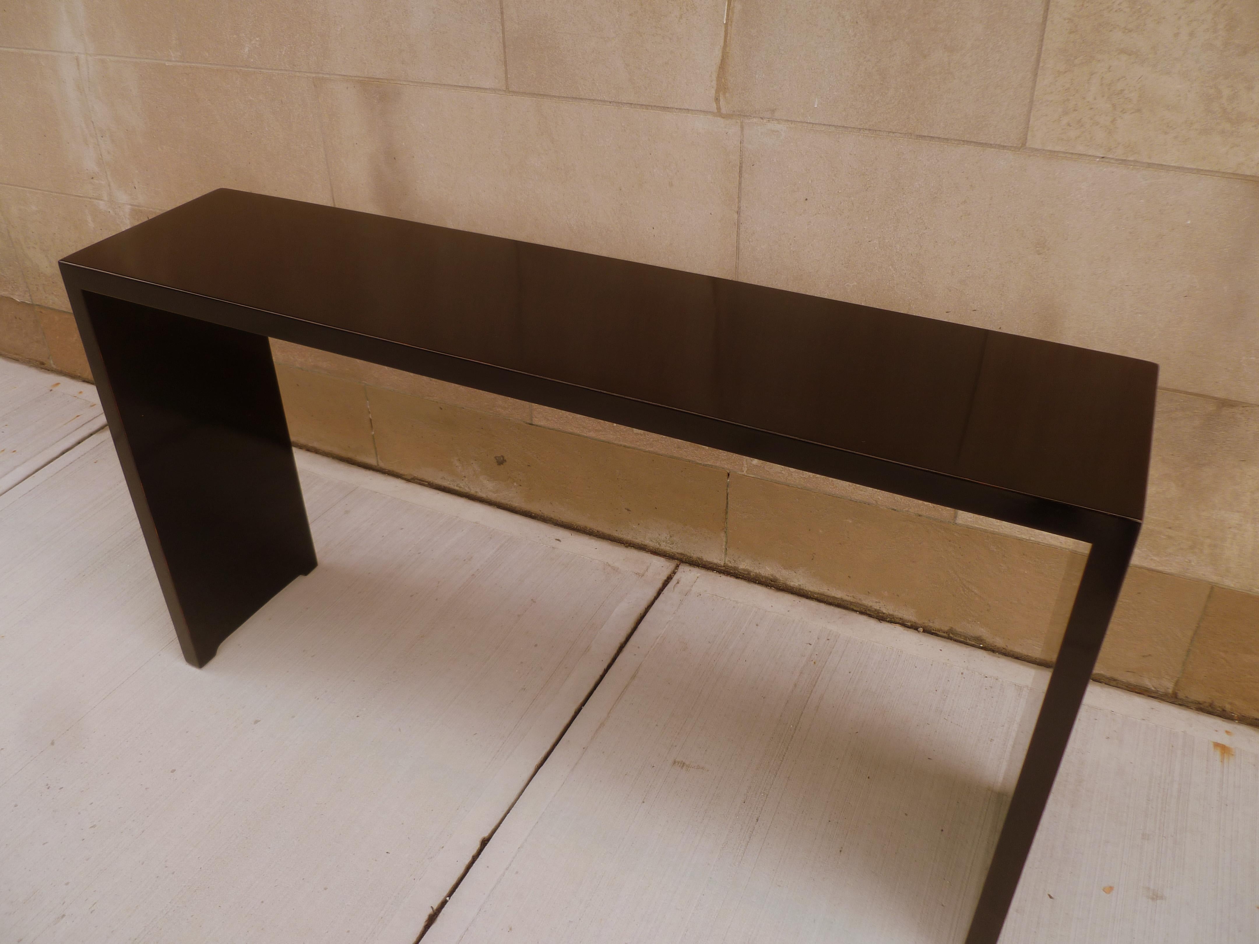 Fine Black Lacquer Console Table 1