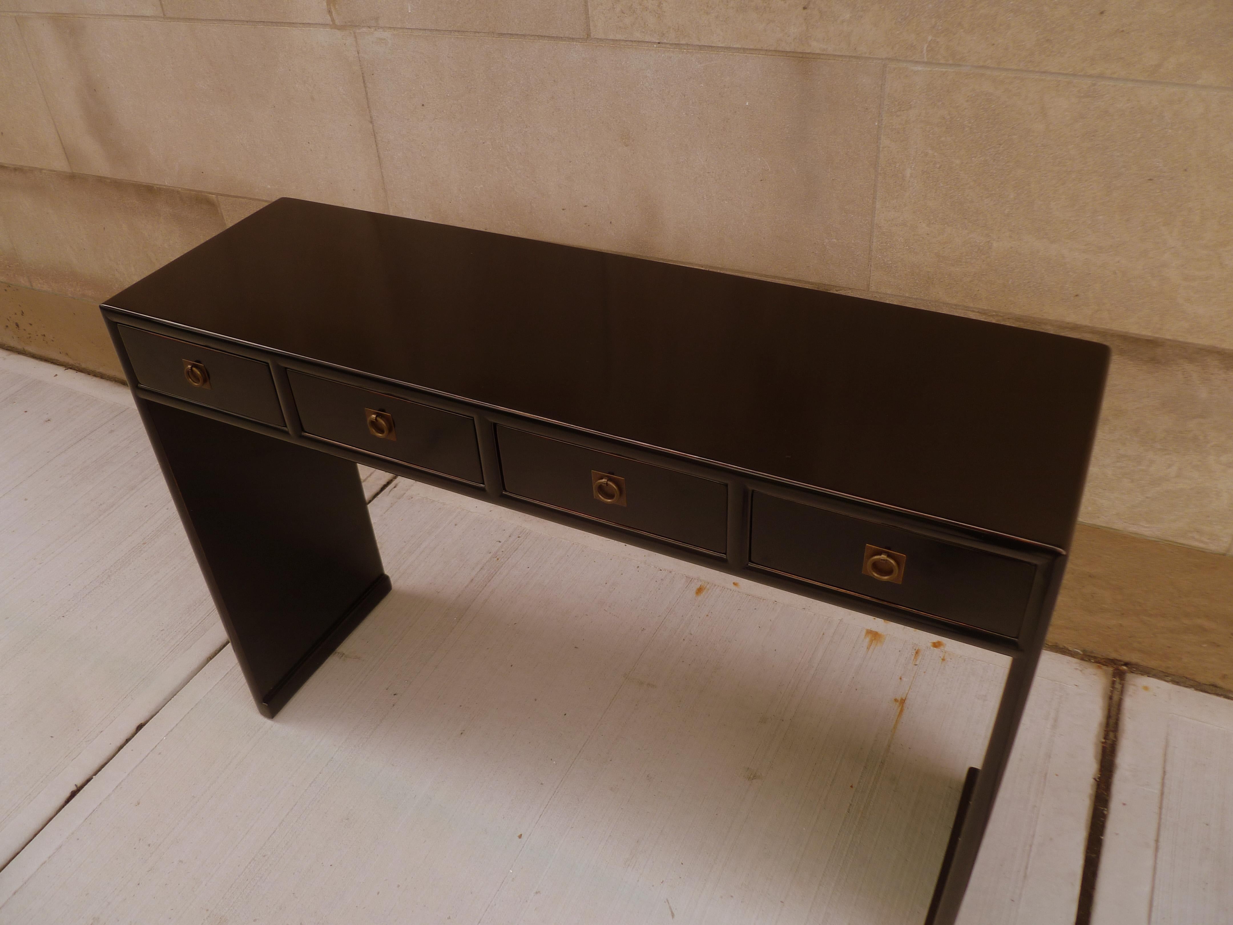 Fine Black Lacquer Console Table 1