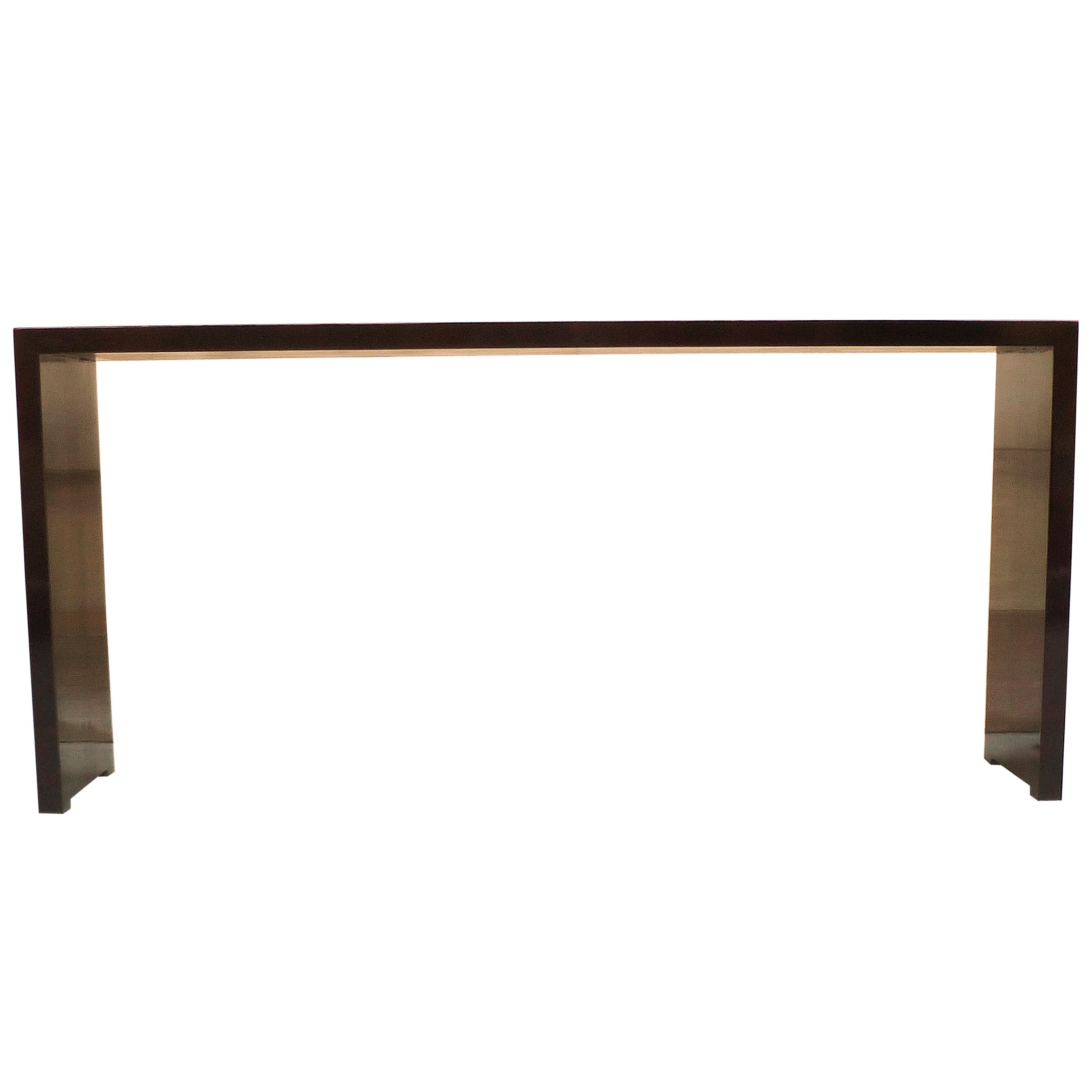 Fine Black Lacquer Console Table